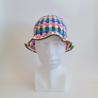 Thumbnail for Gehaakte bucket hat | Turquoise, kobaltblauw, lila, knalroze, crème en donkergroen