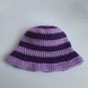 Thumbnail for Gehaakt baby zonnehoedje 'Paars en lila'