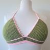 Thumbnail for Gehaakt topje | Donkergroen en lichtroze