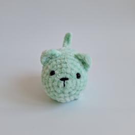 Gehaakte knuffel 'Groene kat'