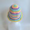 Thumbnail for Gehaakte bucket hat | Pastel regenboog
