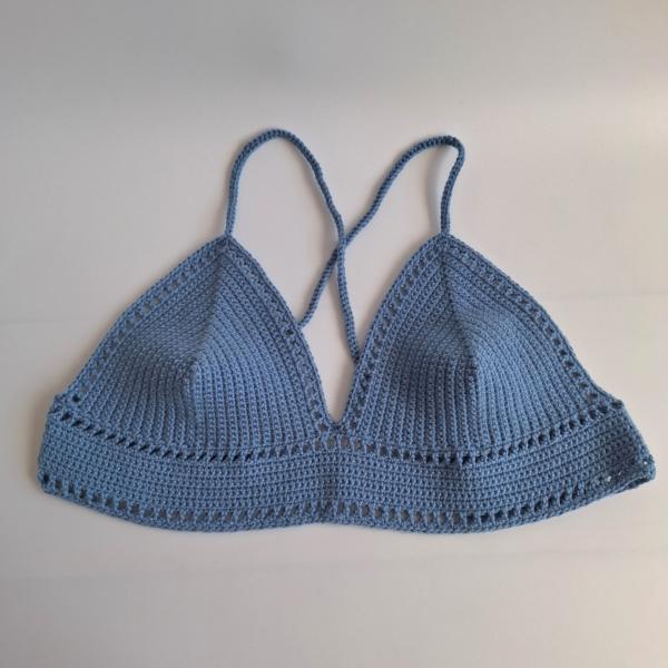 Gehaakt topje 'Boho top blauw | paars'