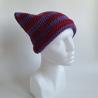 Thumbnail for Gehaakte muts | Paars en wijnrood