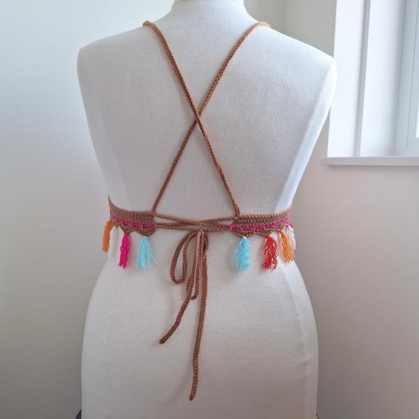 Gehaakt topje 'Gigi top tropisch'