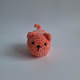 Gehaakte knuffel 'Perzik kat'