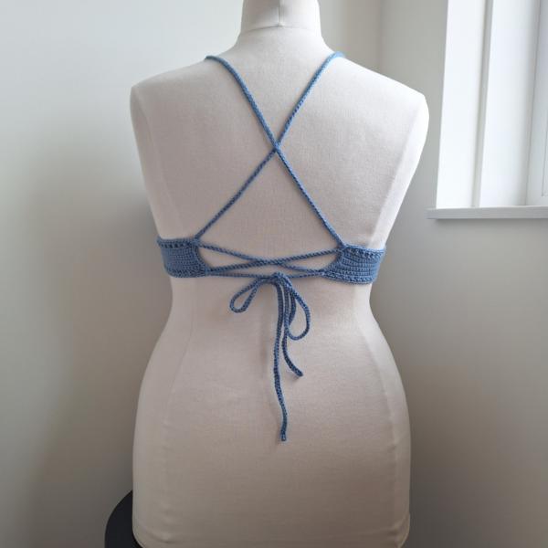 Gehaakt topje 'Boho top blauw | paars'