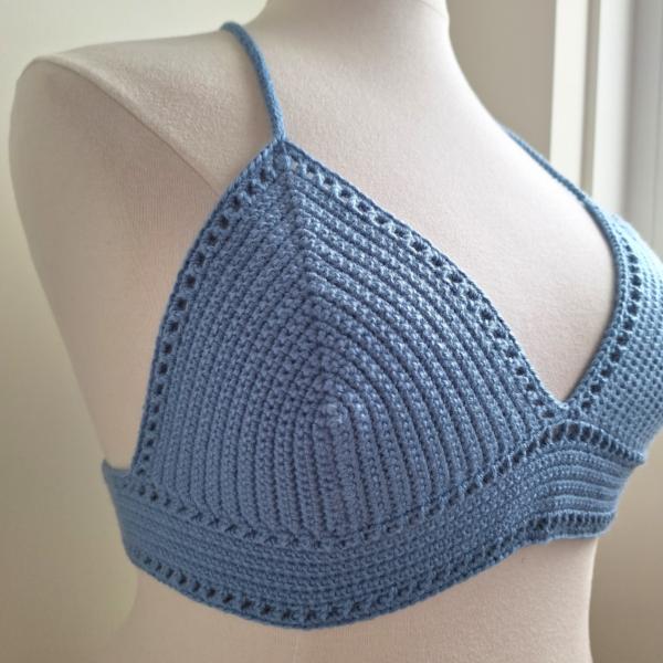 Gehaakt topje 'Boho top blauw | paars'