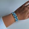 Thumbnail for Geweven kralen armband | Blauwe zandloper