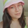Thumbnail for Gehaakte bucket hat 'Wit, roze en groen'