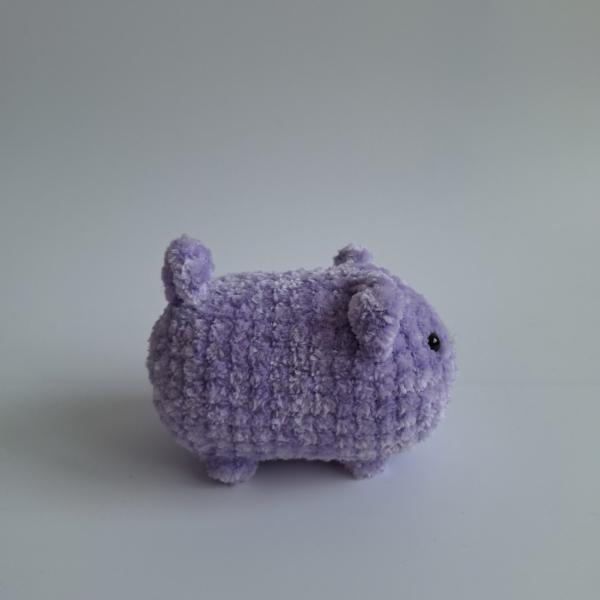 Gehaakte knuffel 'Lila kat'