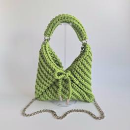 Gehaakte crossbody tas | Appelgroen