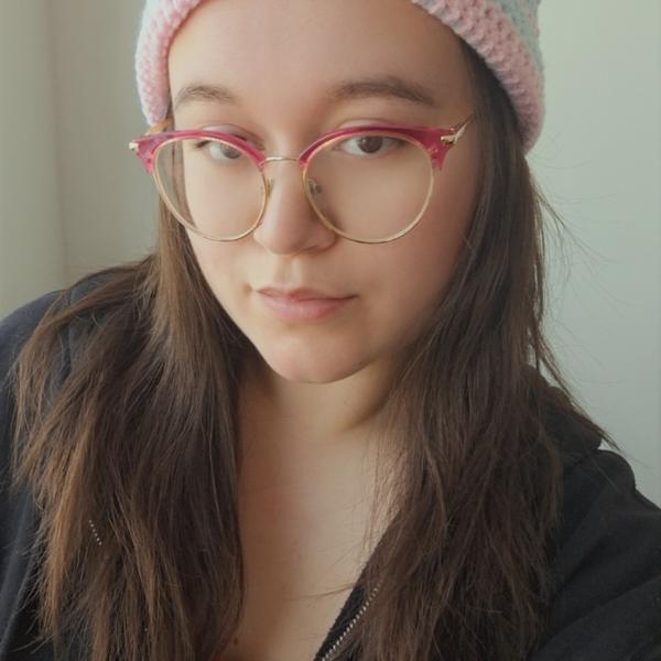 Gehaakte muts | Lichtroze en lichtblauw