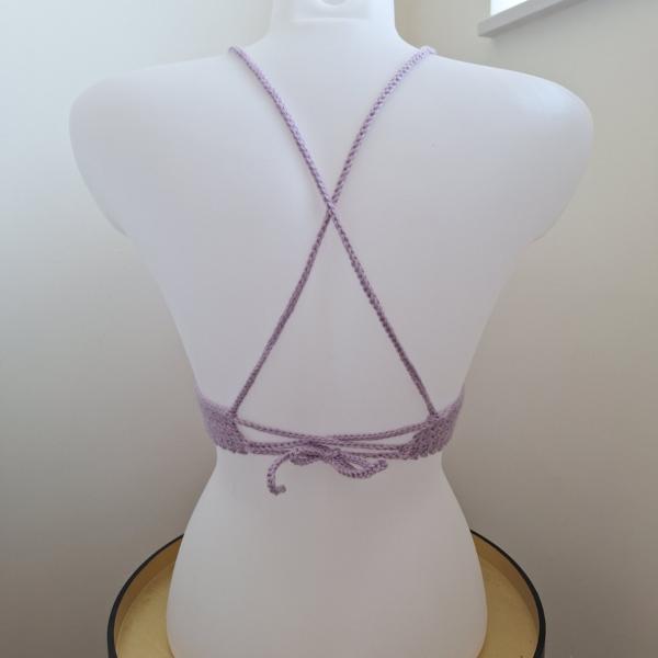 Gehaakt topje 'Loli top lila'