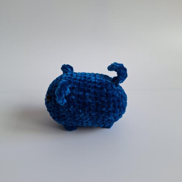 Gehaakte knuffel 'Petrol kat'