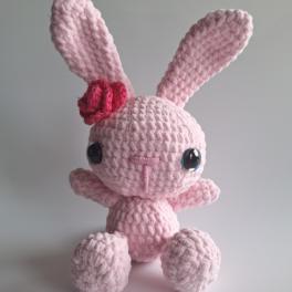Gehaakte knuffel | Roze konijntje