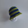 Thumbnail for Gehaakt baby zonnehoedje 'Groen en blauw'