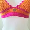 Thumbnail for Gehaakt topje | Oranje en knalroze