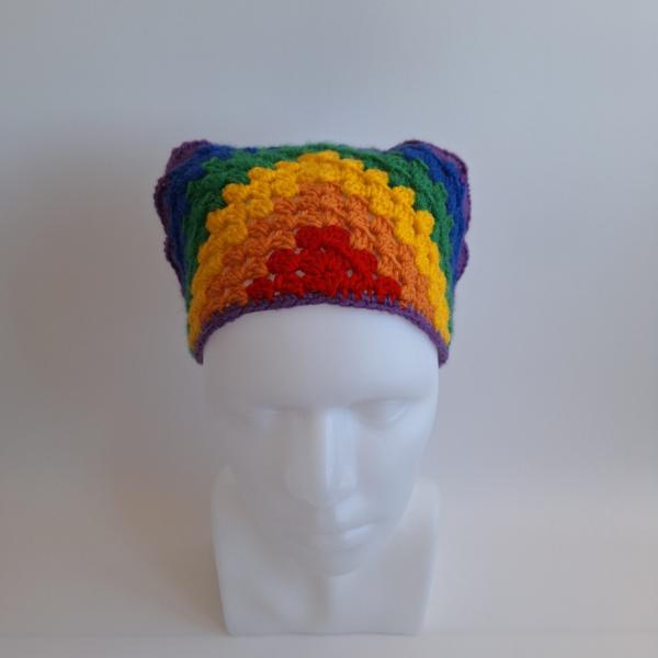 Gehaakte bandana 'Pride regenboog vlag'