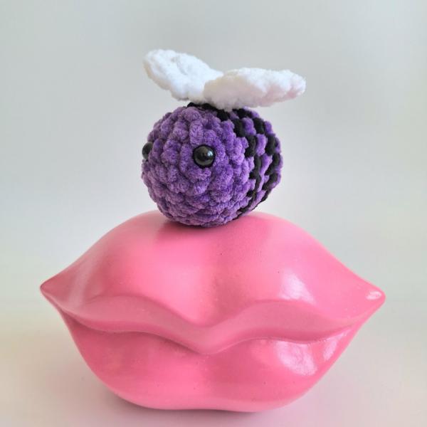 Gehaakte knuffel | Paarse bij