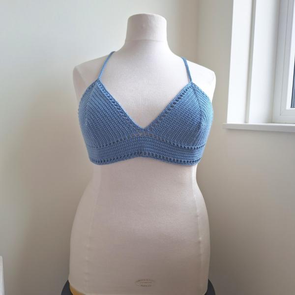 Gehaakt topje 'Boho top blauw | paars'