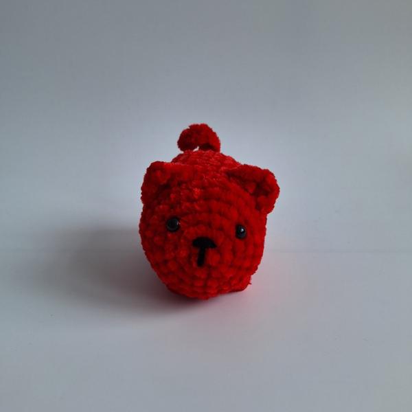 Gehaakte knuffel 'Rode kat'