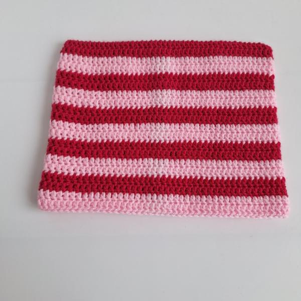 Gehaakte muts | Lichtroze en knalroze