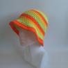 Thumbnail for Gehaakte bucket hat 'Groen, oranje en geel'