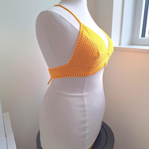 Gehaakt topje 'Boho top geel'