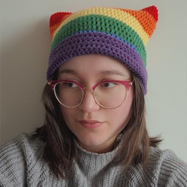 Gehaakte muts | Pride regenboog vlag