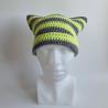 Thumbnail for Gehaakte muts | Limoengroen en grijs