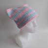 Thumbnail for Gehaakte muts | Lichtroze en lichtblauw