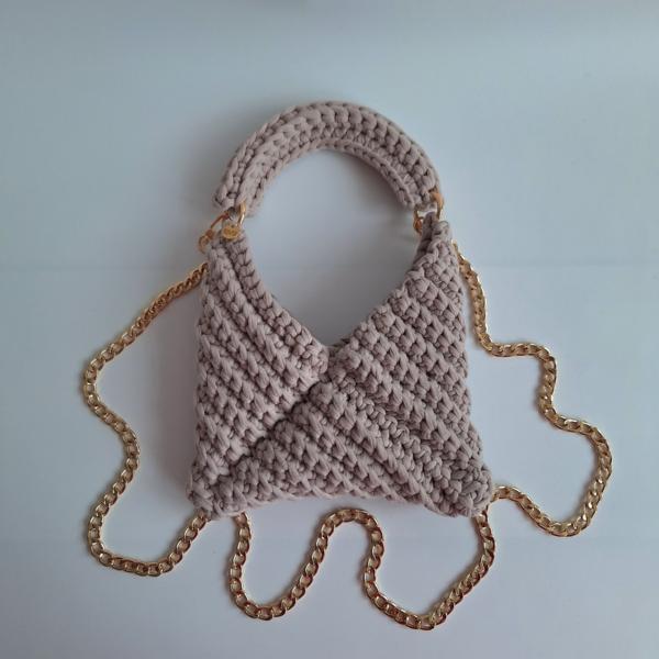 Gehaakte crossbody tas 'Beige'