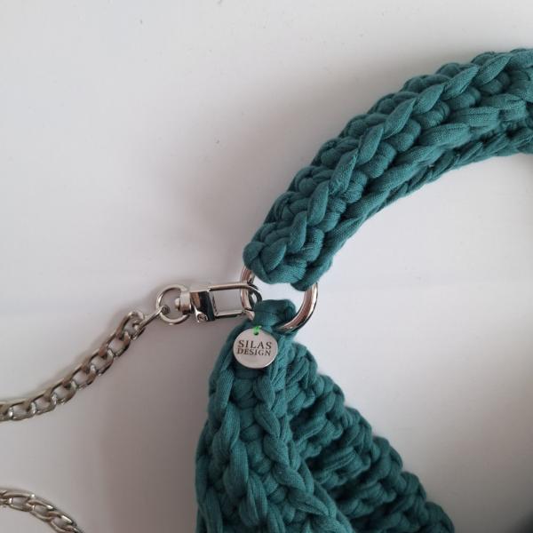 Gehaakte crossbody tas | Donkergroen