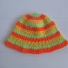 Thumbnail for Gehaakte bucket hat 'Groen, oranje en geel'