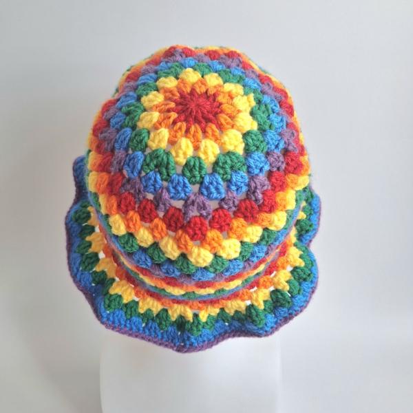 Gehaakte bucket hat | Pride regenboog vlag