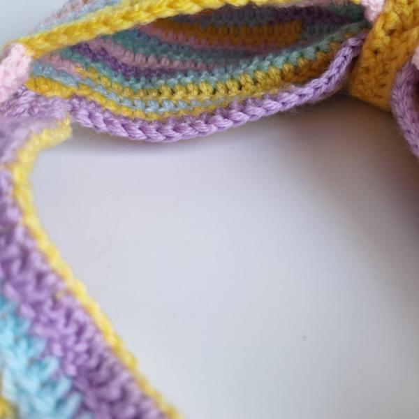 Gehaakte strik tas | Pastel