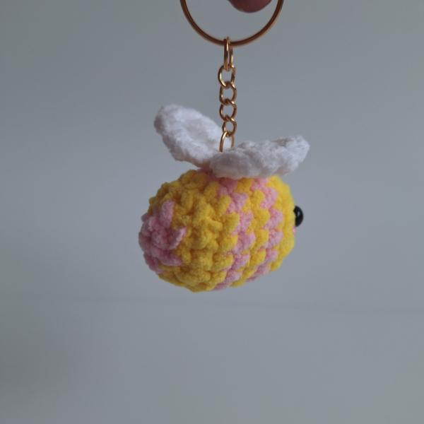 Gehaakte sleutelhanger 'Grapefruit bij'