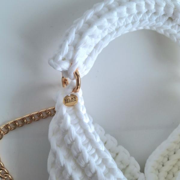 Gehaakte crossbody tas | Wit