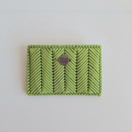 Geweven pasjeshouder | Lichtgroen