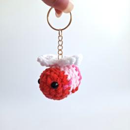 Gehaakte sleutelhanger | Valentijns bij