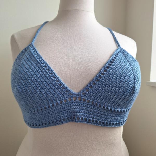 Gehaakt topje 'Boho top blauw | paars'