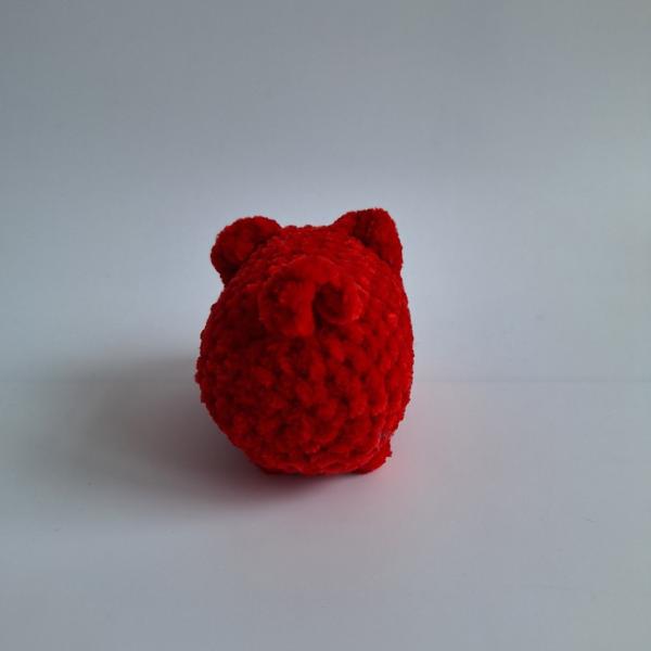 Gehaakte knuffel 'Rode kat'