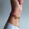 Thumbnail for geweven kralen armband | Knalroze luipaard