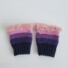 Thumbnail for Gehaakte handschoenen - gehaakte vingerloze handschoenen | Donkerblauw, paars en lichtroze