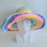 Thumbnail for Gehaakte zonnehoed | Pastel regenboog