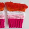 Thumbnail for Gehaakte handschoenen - gehaakte vingerloze handschoenen | Lesbische Pride vlag