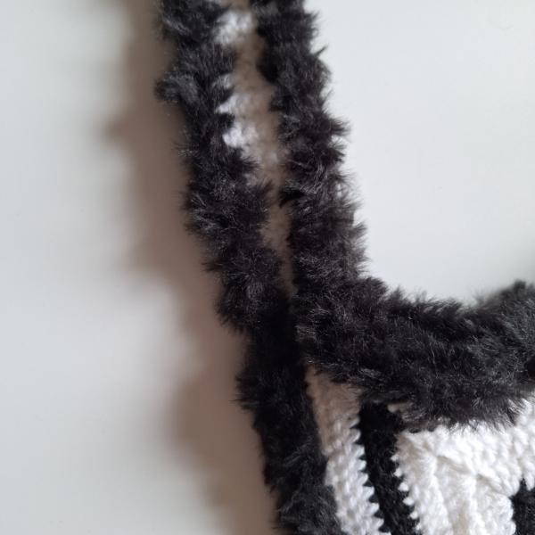 Gehaakte tas | Zwart en witte ster