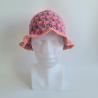 Thumbnail for Gehaakte bucket hat | Koraal, lavendel en mauve