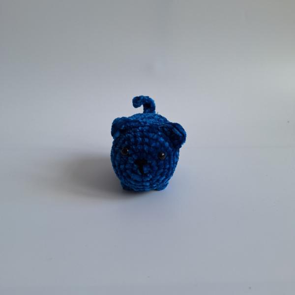 Gehaakte knuffel 'Petrol kat'