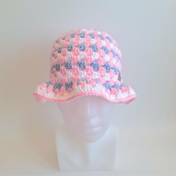 Gehaakte bucket hat | Pride transgender vlag